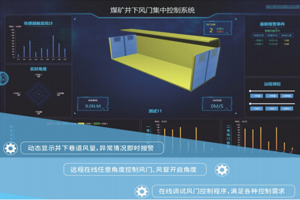 煤礦井下風(fēng)門集中控制系統(tǒng)