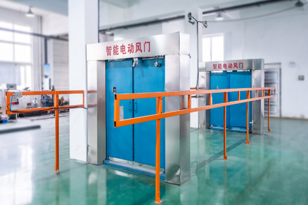 礦用智能電動(dòng)風(fēng)門車間現(xiàn)場實(shí)物圖